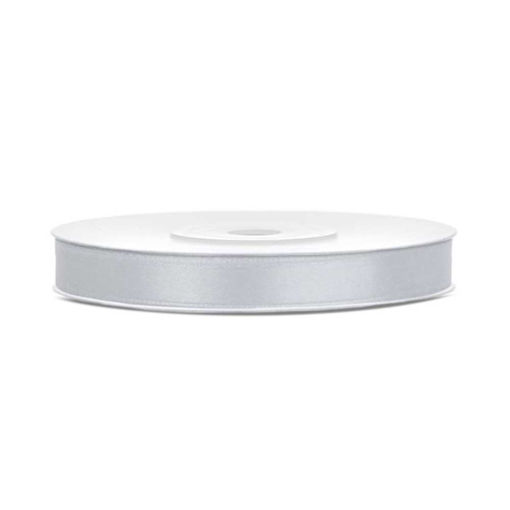 Picture of SATIN RIBBON SILVER 6MM PER METRE